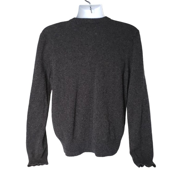 POLO By RALPH LAUREN 100% Lambswool Gray V Neck Sweater Size XL - Picture 2 of 8